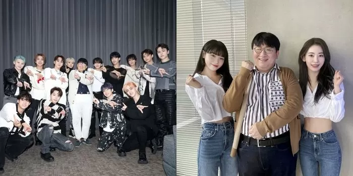 seventeen-le sserafim bang si hyuk