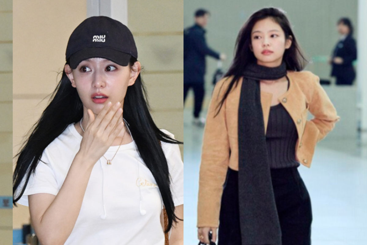 jennie blackpink kim ji won airport thumbnail
