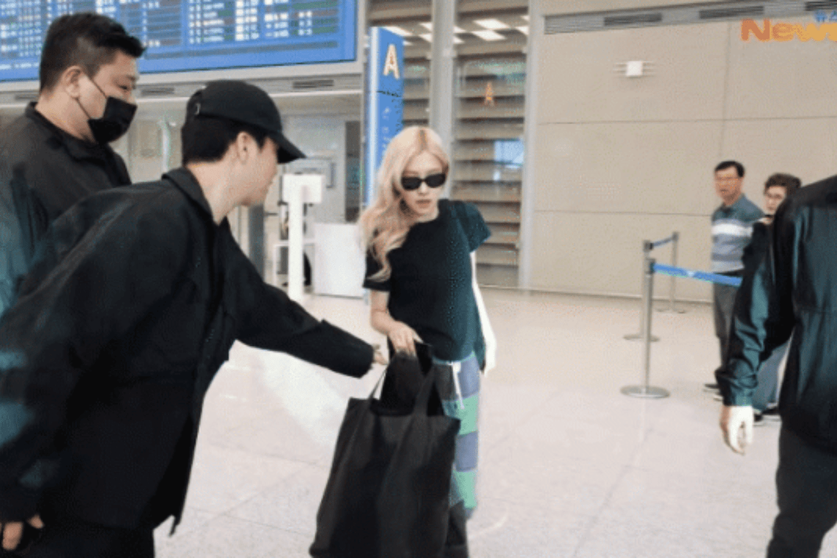rose blackpink airport thumbnail