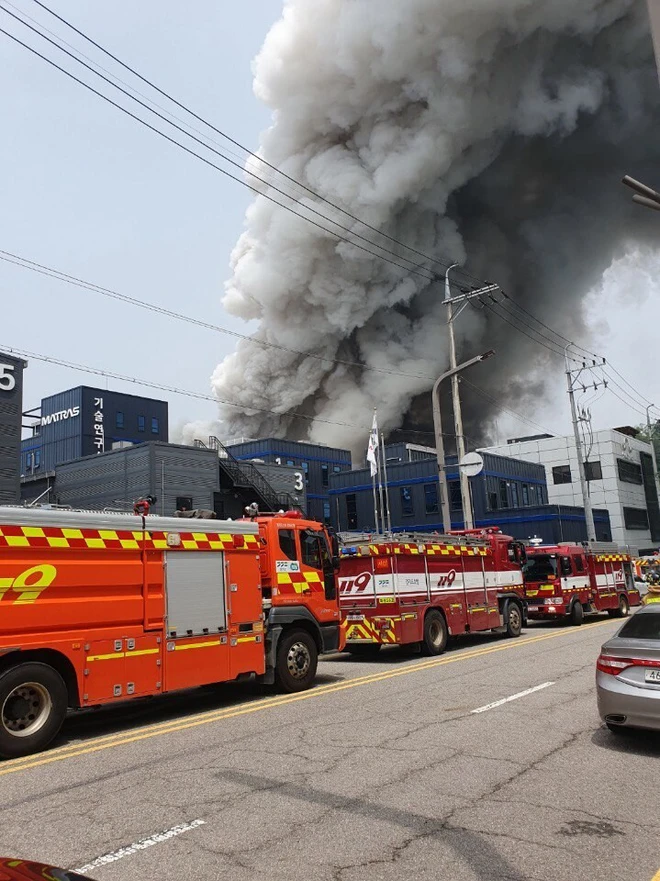 Korea’s Aricell Lithium Battery Factory After Fire