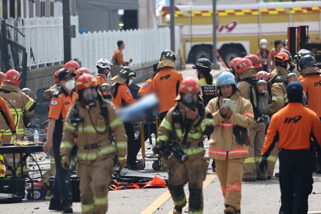 Korea’s Aricell Lithium Battery Factory After Fire
