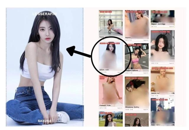 sakura le sserafim deepfake