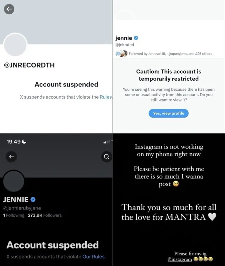 lisa jennie blackpink account