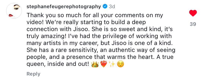 Stephane Feugere BlackPink jisoo