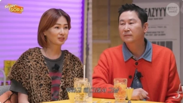 Shin Dong-yup and model Lee Sora