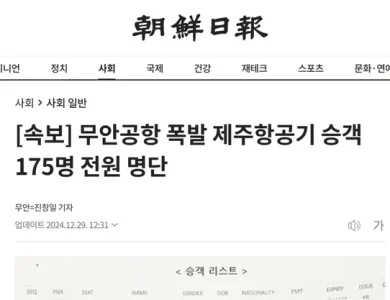 Full Passenger List of Muan Airport Crash