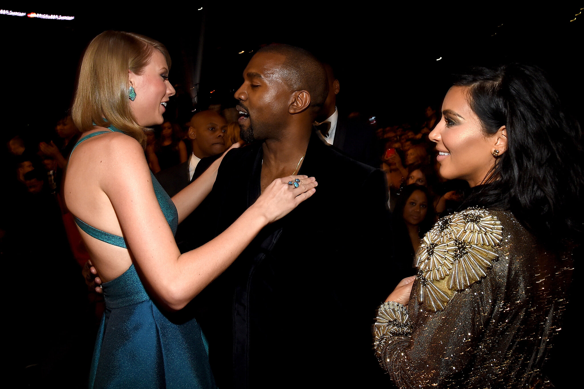 taylor swift Kanye West and Kim Kardashian