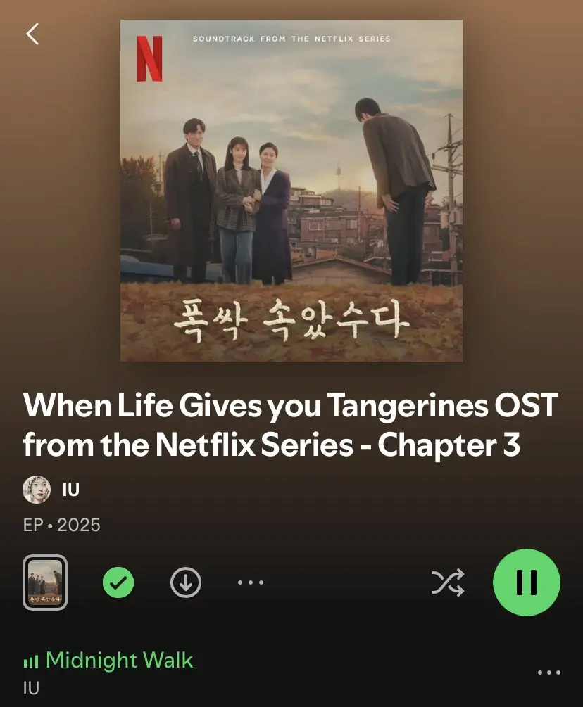 when life gives you tangerines ost