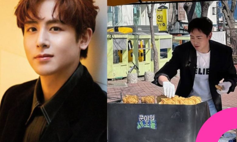 2PM Nichkhun Sells Bungeoppang in Hongdae