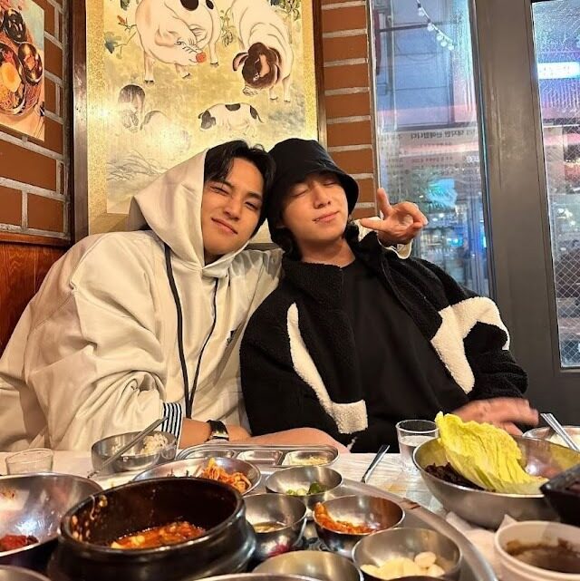 BTS Jungkook was spotted at a BBQ restaurant with SEVENTEEN Mingyu
