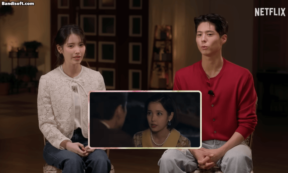 iu park bo gum reaction when life gives you tangerines kiss scene reaction