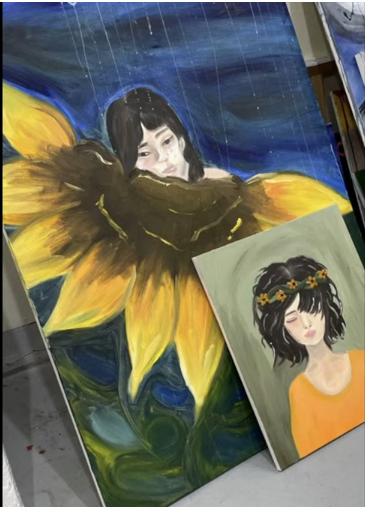kim sae ron painting