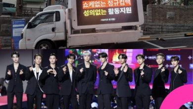 THE BOYZ Fans Truck Protest ONE HUNDRED Headquarters