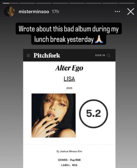 Jennie Manager Retweets Critic Attack on Lisa 100325