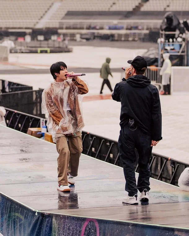 BTS Jin & Coldplay Reunion 1