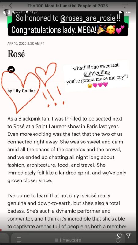 blackpink rose time100 b1