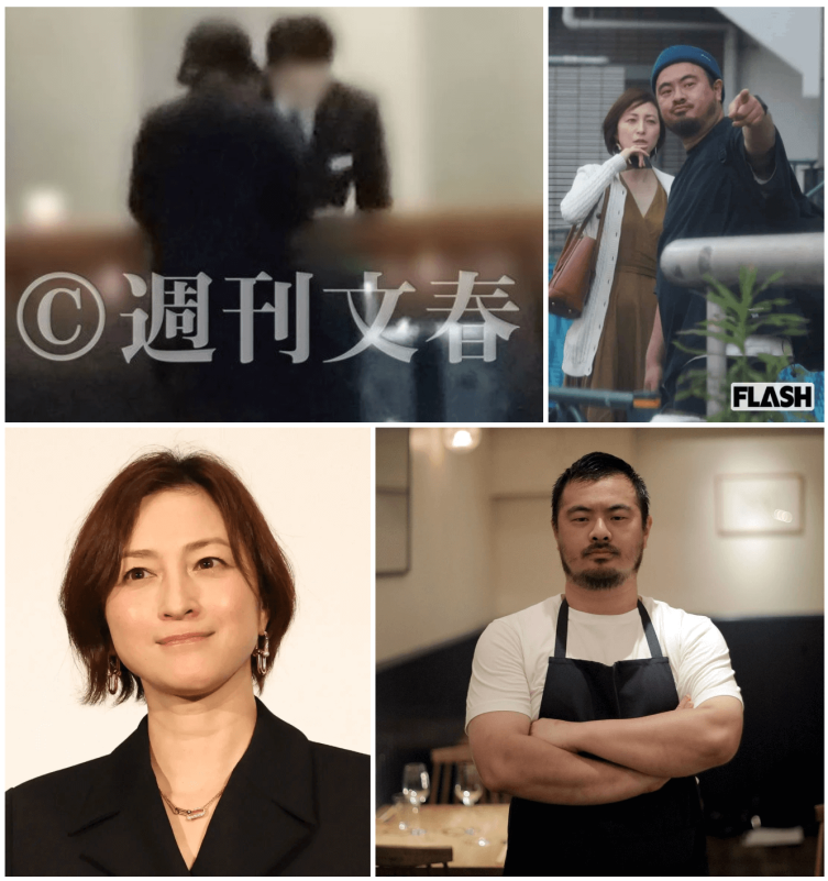 Ryoko Hirosue and Shusaku Toba were both married. Photo: Weekly Bunshun.