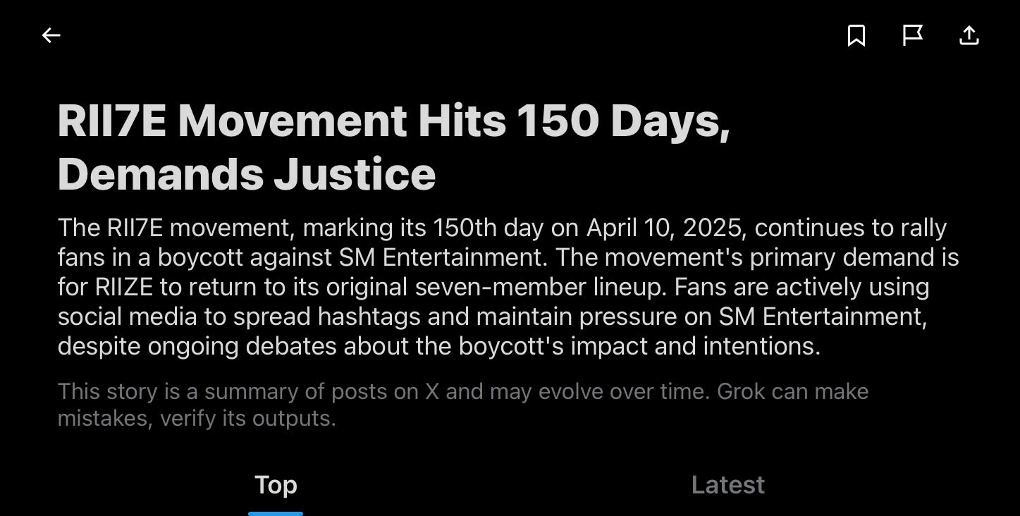 RIIZE Fans Boycott SM Entertainment as RIIZE Movement Hits 150 Days