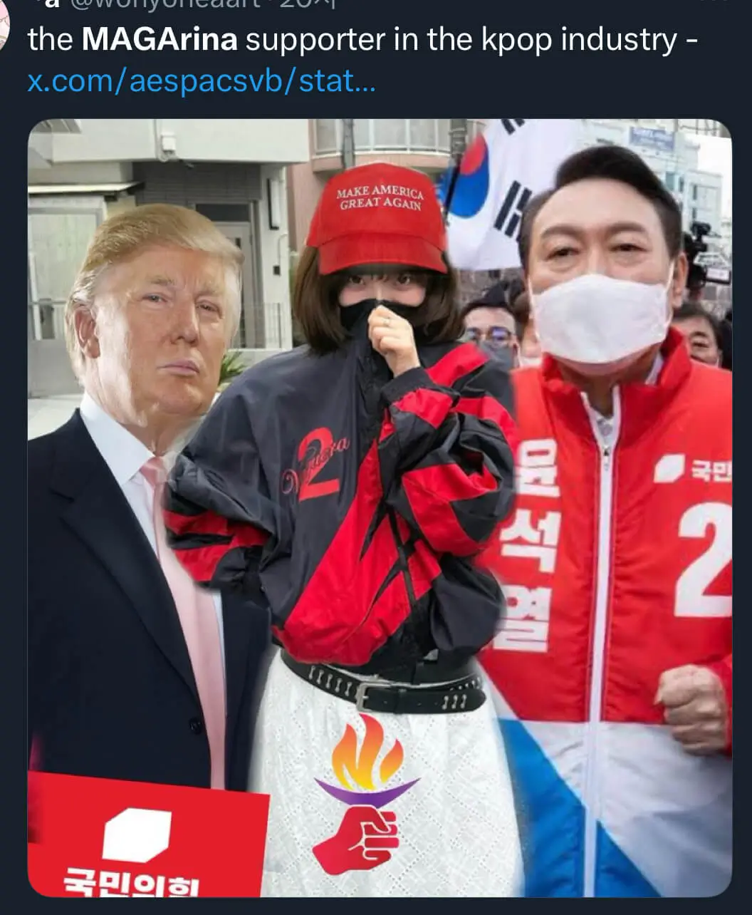 karina magarina political controversypolitics-Trump-MAGA-SouthKoreanPolitician.