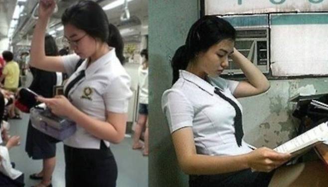 go soo marriage storywoman-uniform-transportation-reading.