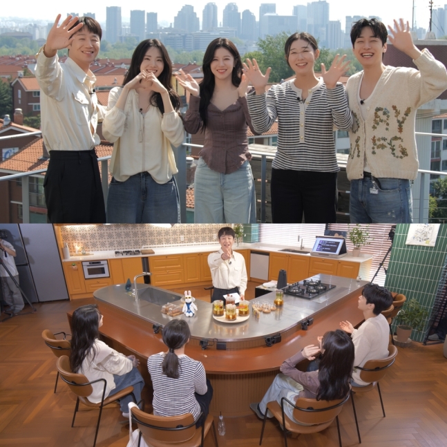 Resident Playbook special episodegroup-rooftop-kitchen-gathering.