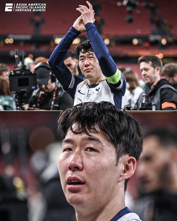 son heung-min trophy park seo-joon celebrationSonHeungMin-SoccerPlayer-Clapping-Emotional.