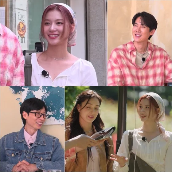 twice sana debut storycollage-Korean-variety-show-outdoors.