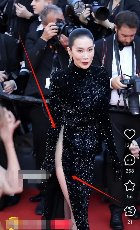 cannes 2025 asian celebrities red carpet controversyredcarpet-paparazzi-elegant-slitdress.