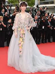 cannes 2025 asian celebrities red carpet controversywoman-gown-floral-redcarpet.