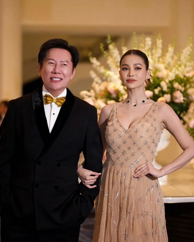 engfa waraha cannes 2025 appearanceFormal-Couple-Elegant-Gown.