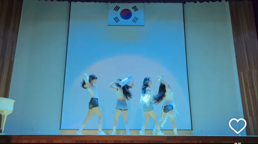 school festival performance controversydance-group-stage-flag.