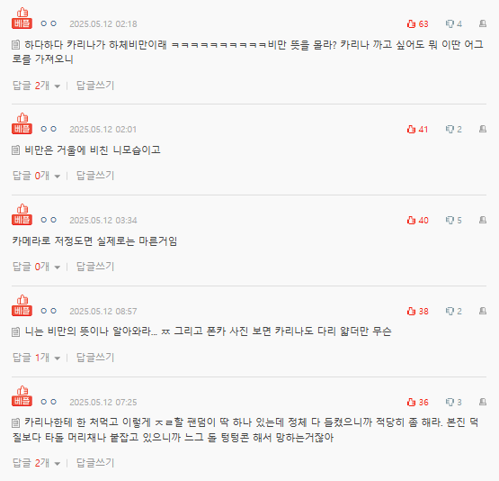 Karina body-shaming reactionkarina-body-shaming-comments-online-forum.