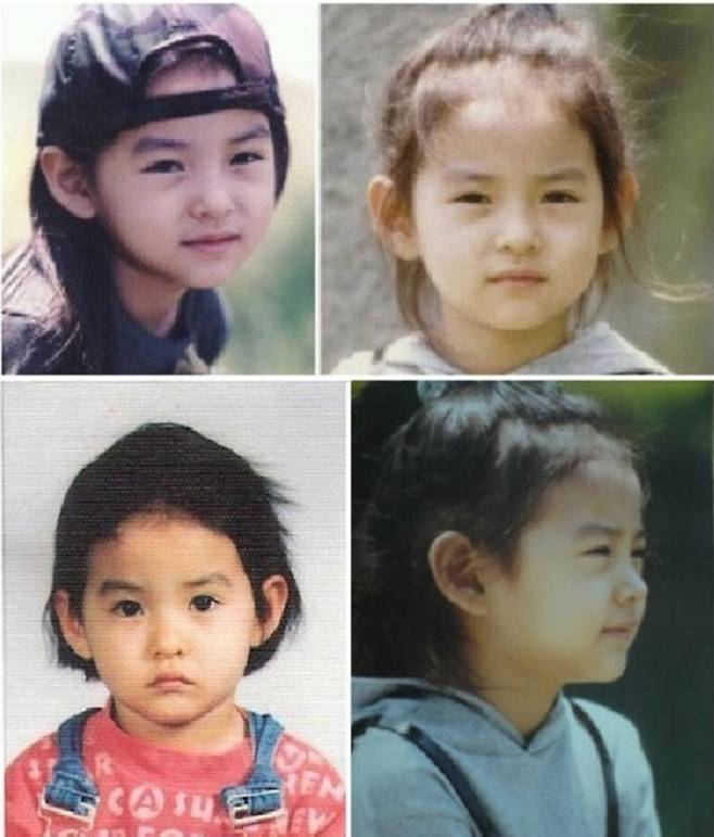 Kim Yoon-hye jaw surgery transformationchild-collage-asian-girl-portrait.