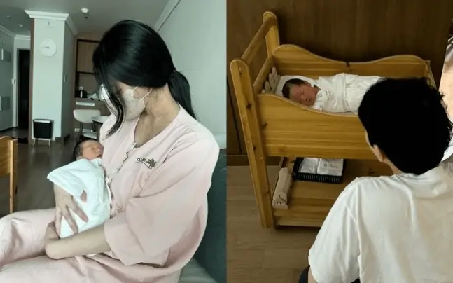Choi Yeon-cheong childbirth emergency C-sectionnewborn-mother-father-baby-crib.