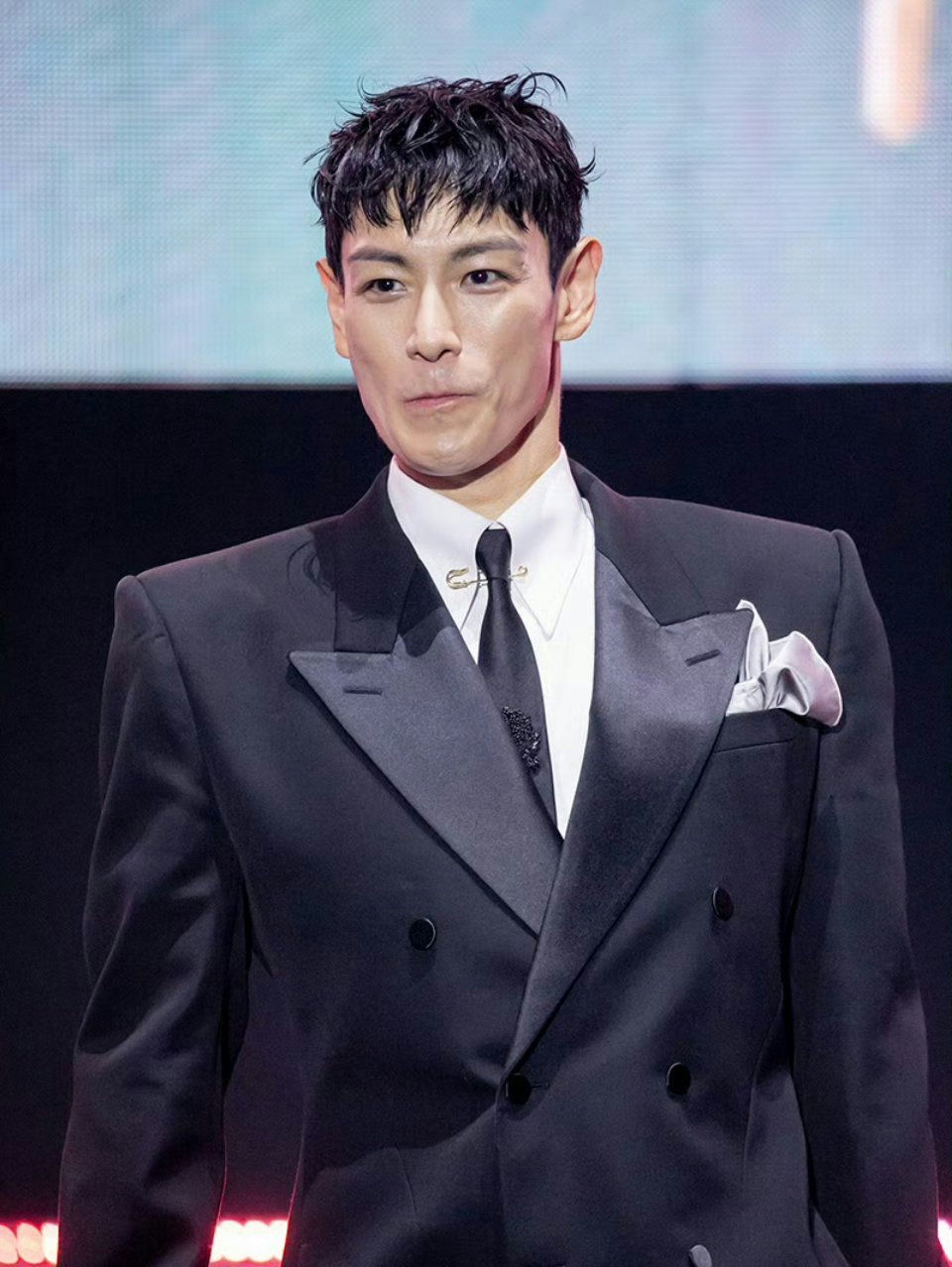 T.O.P Squid Game 3 appearanceman-suit-tie-formal.
