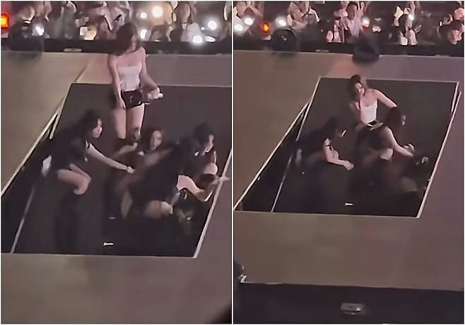 babymonster stage collapse taiwan concertconcert-women-stage-crowd.