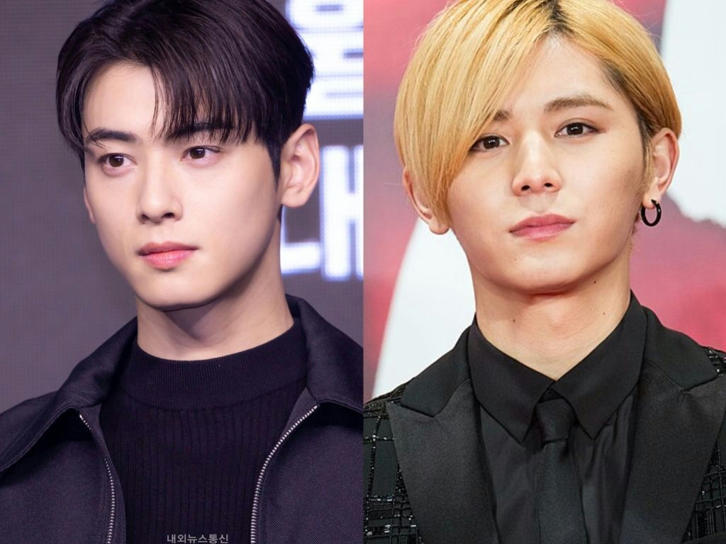 cha eun-woo ryosuke yamada debateTwoPortraits-AsianMen-DarkHair-BlondeHair.