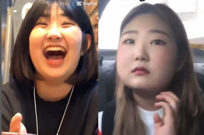 choi jun-hee weight losssplit-screen-two-women-emotions-contrast.
