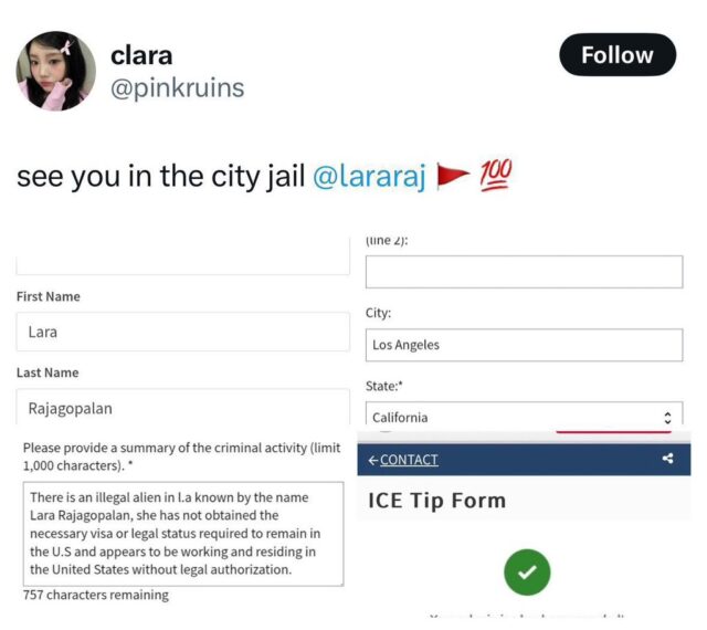 KATSEYE Lara ICE reportICE-tip-form-illegal-alien-california.
