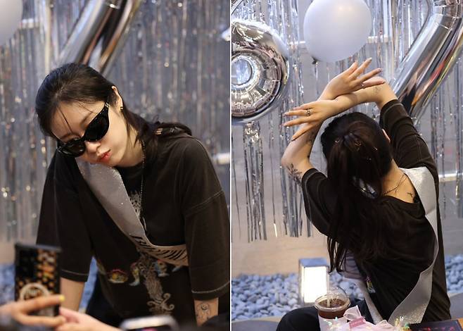 jiyeon birthday celebration malaysiawoman-birthday-balloons-sash.
