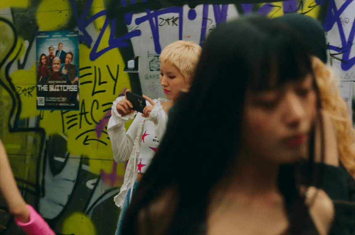 baby dont cry visualsgraffiti-Asian-phone-poster.