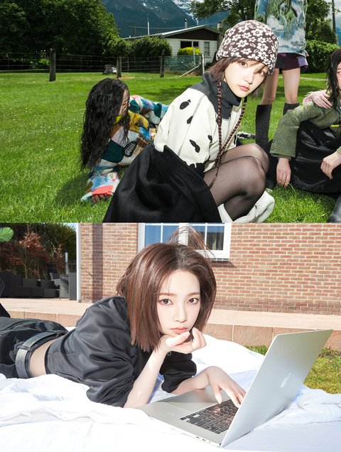 aespa kiiikiii copying conceptfashion-outdoors-laptop-group.