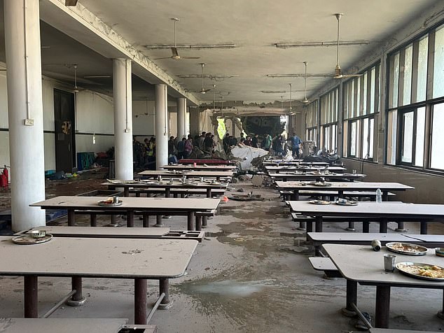 air india crash gujarat eyewitnessdamage-dining-tables-people.