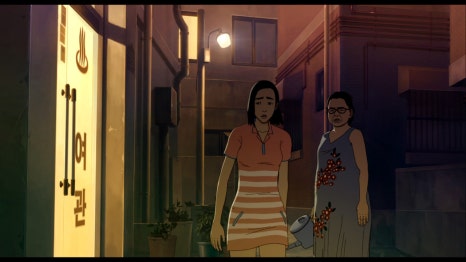 seoul station plot summarycartoon-alley-women-night.