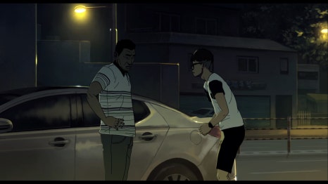 seoul station plot summaryillustration-twoPeople-car-night.