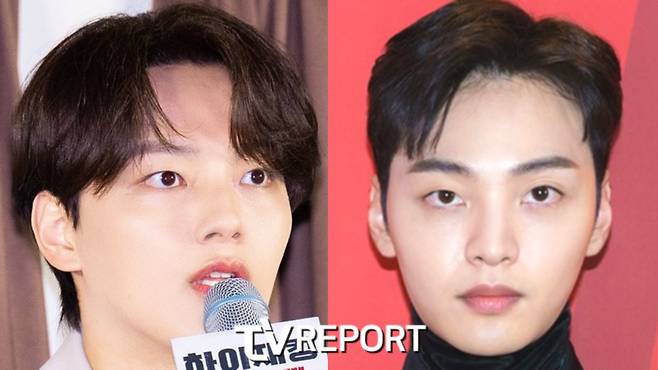 korean celebrity lookalikestwo-men-portrait-Korean-actors.