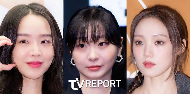 tall Korean actressesthree-women-portrait-earrings-makeup.