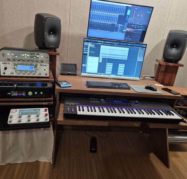 jung gu hyeon on k-pop idolsStudio-Monitors-Keyboard-AudioEquipment.