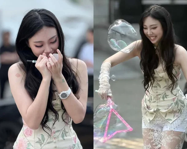 lee young ji gap differenceJennie-bubbles-floral-happy.