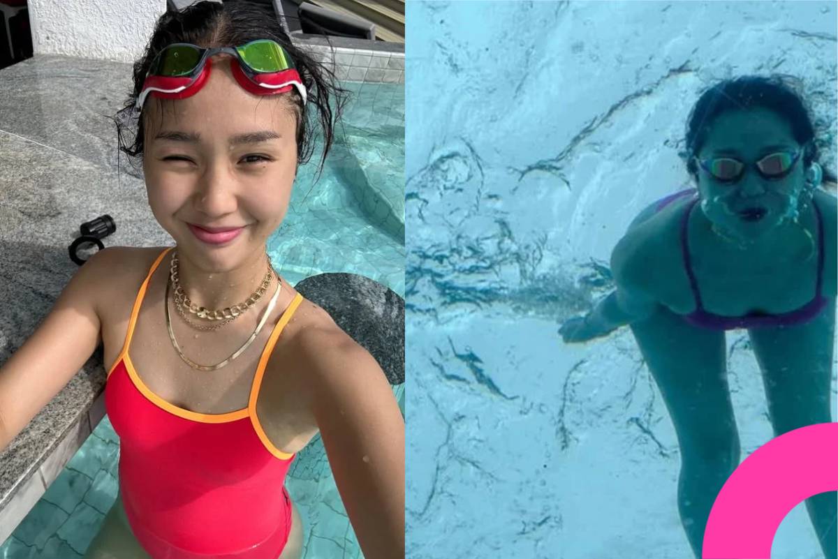 OH MY GIRL Mimi no-bra summer look